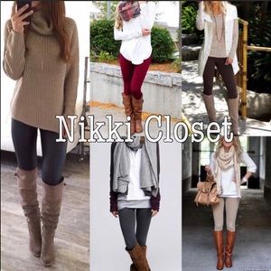 High Waist Fleece Leggings OS LINED